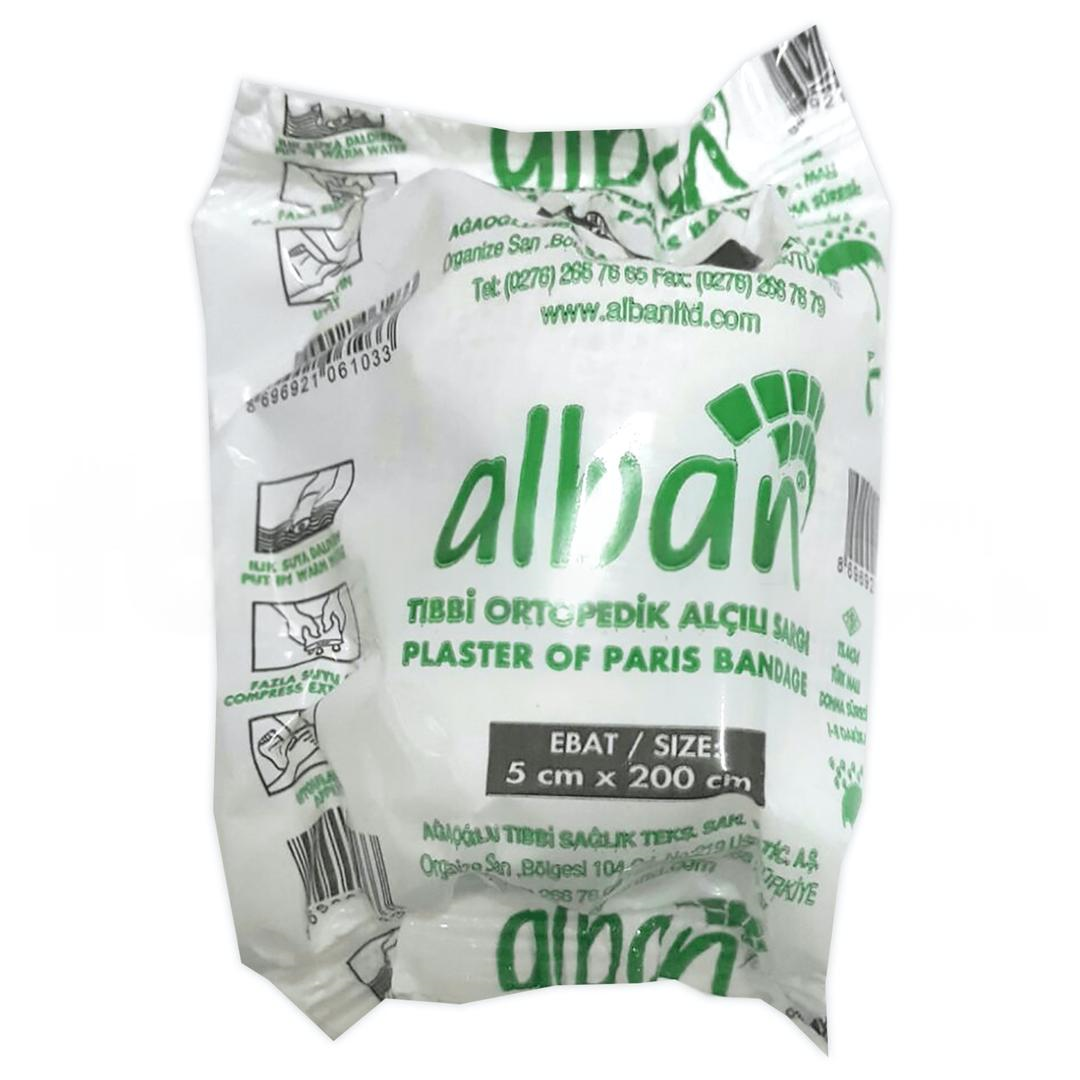 Alban Alçılı Sargı 5 cm
