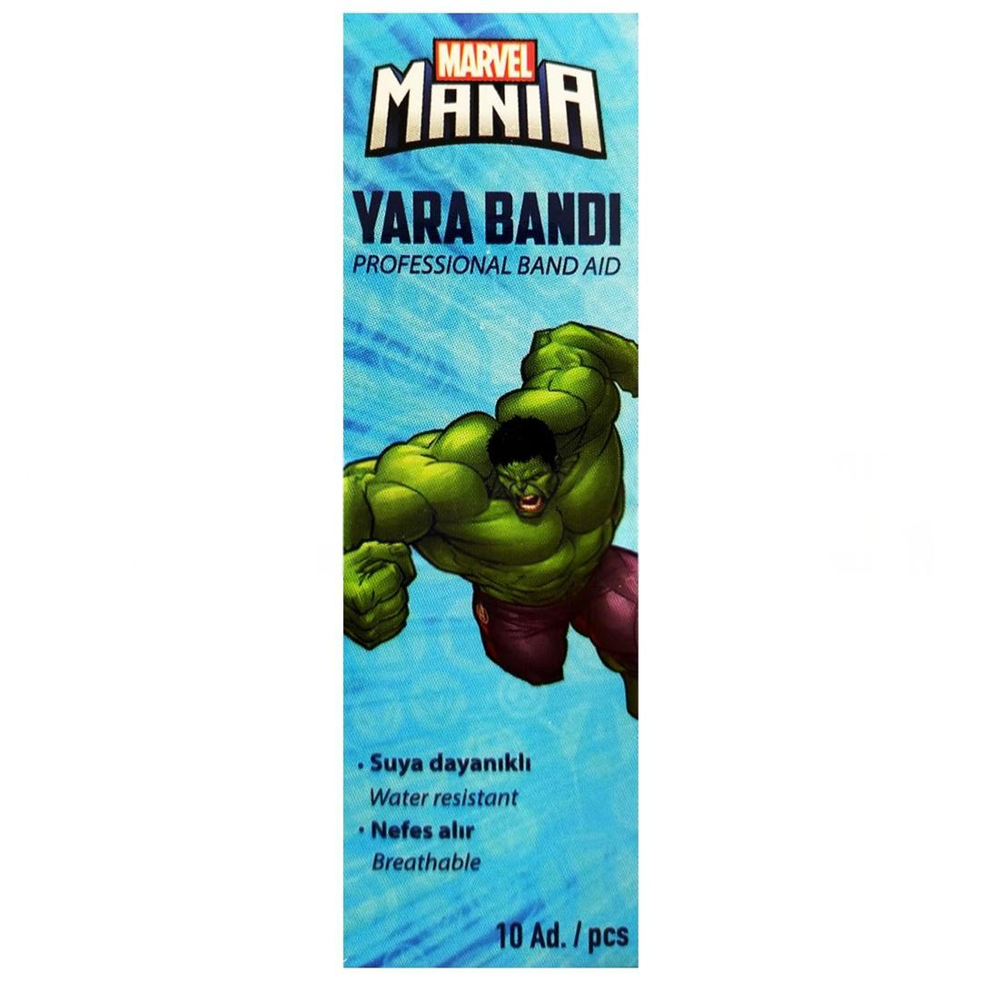 Marvel Hulk Dayanıklı Yara Bandı 10'lu