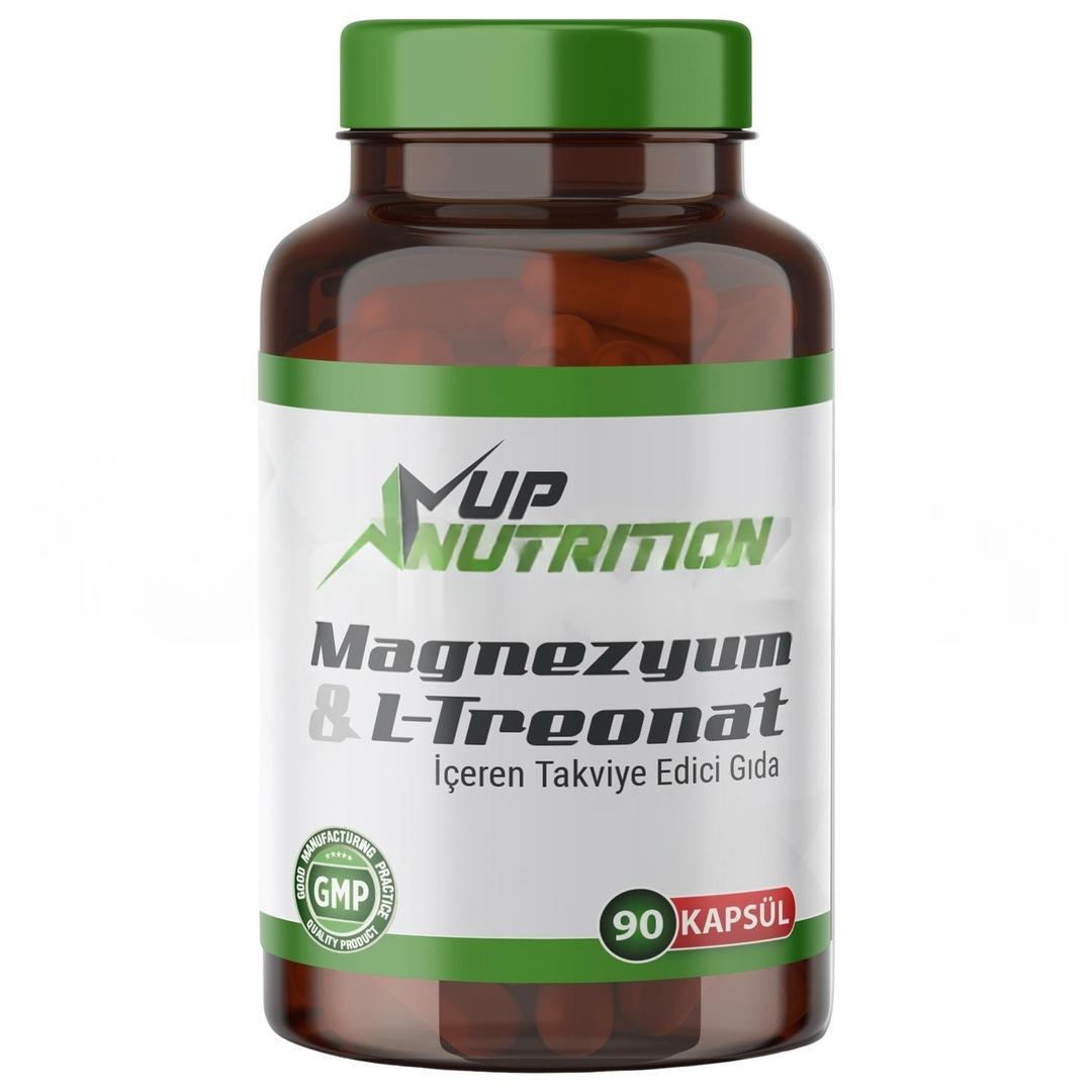 Up Nutrition Magnezyum Magnesium L-Threonate Magnezyum L-Treonat Vejeteryan 90 Bitkisel Kapsül