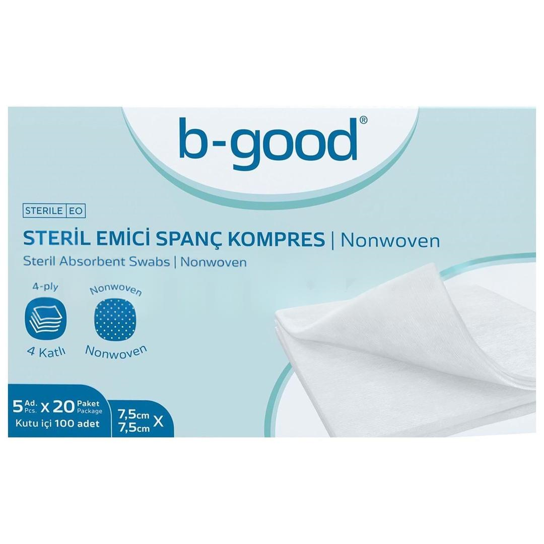 B-Good Nonwoven Gaz Kompres 7,5 x 7,5 cm 100'lü
