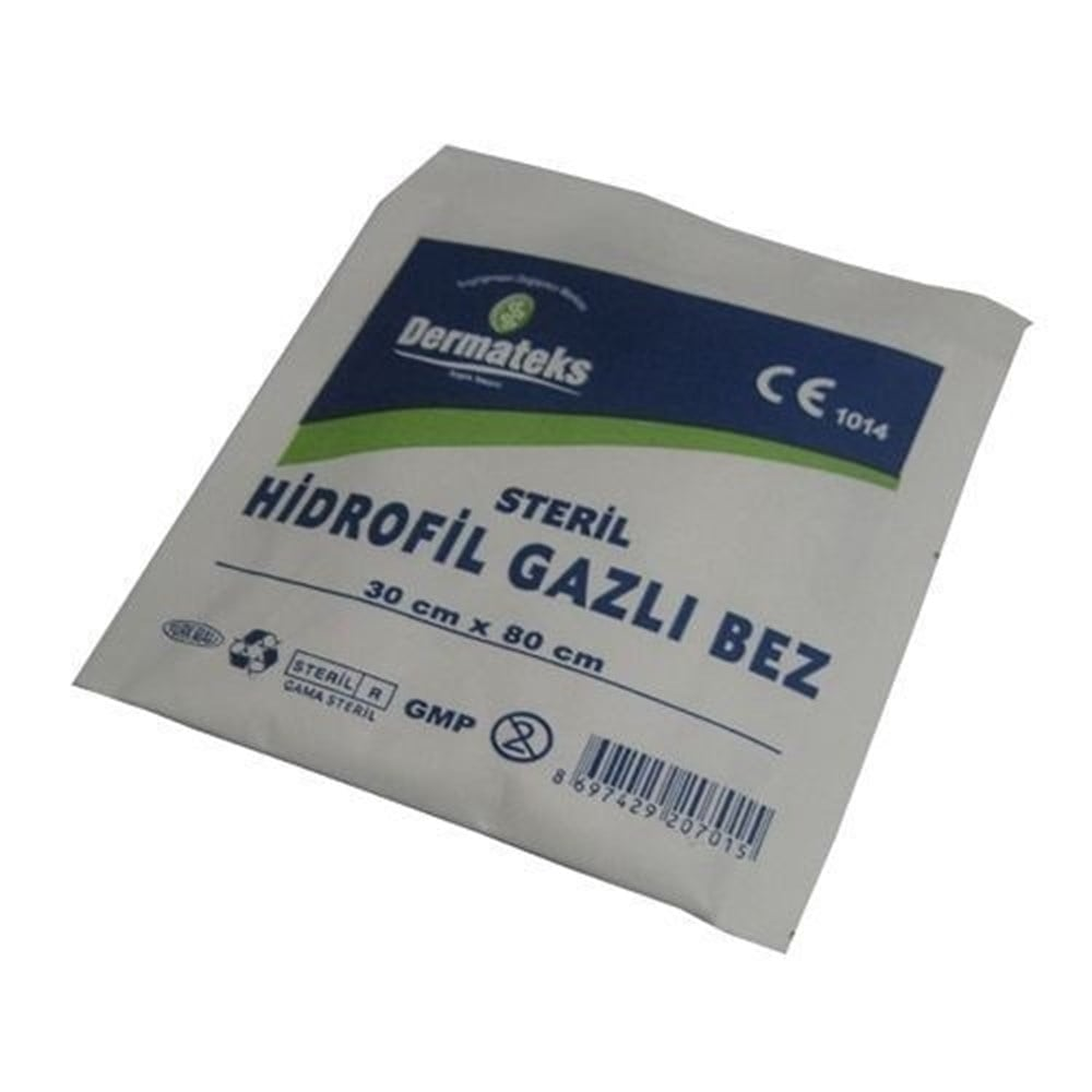 DERMATEKS 30CM 80CM 2 Lİ GAZLI BEZ