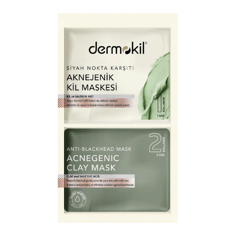 Dermokil Siyah Nokta Karşıtı Kil Maske 2 x 7.5 ml