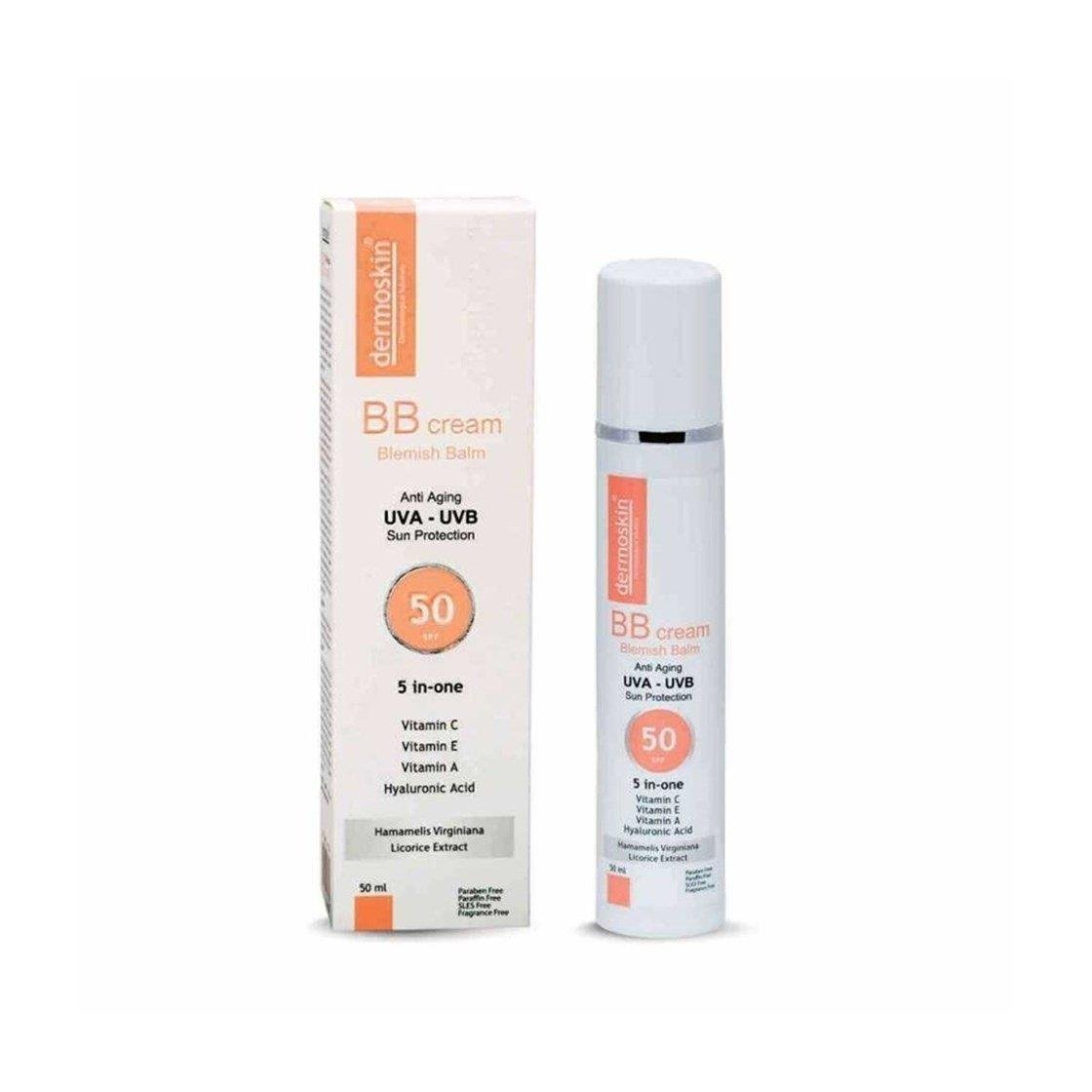 DERMOSKIN BB KREM BLEMISH BALM ANTI AGING UVA-UVB SPF50 50ML