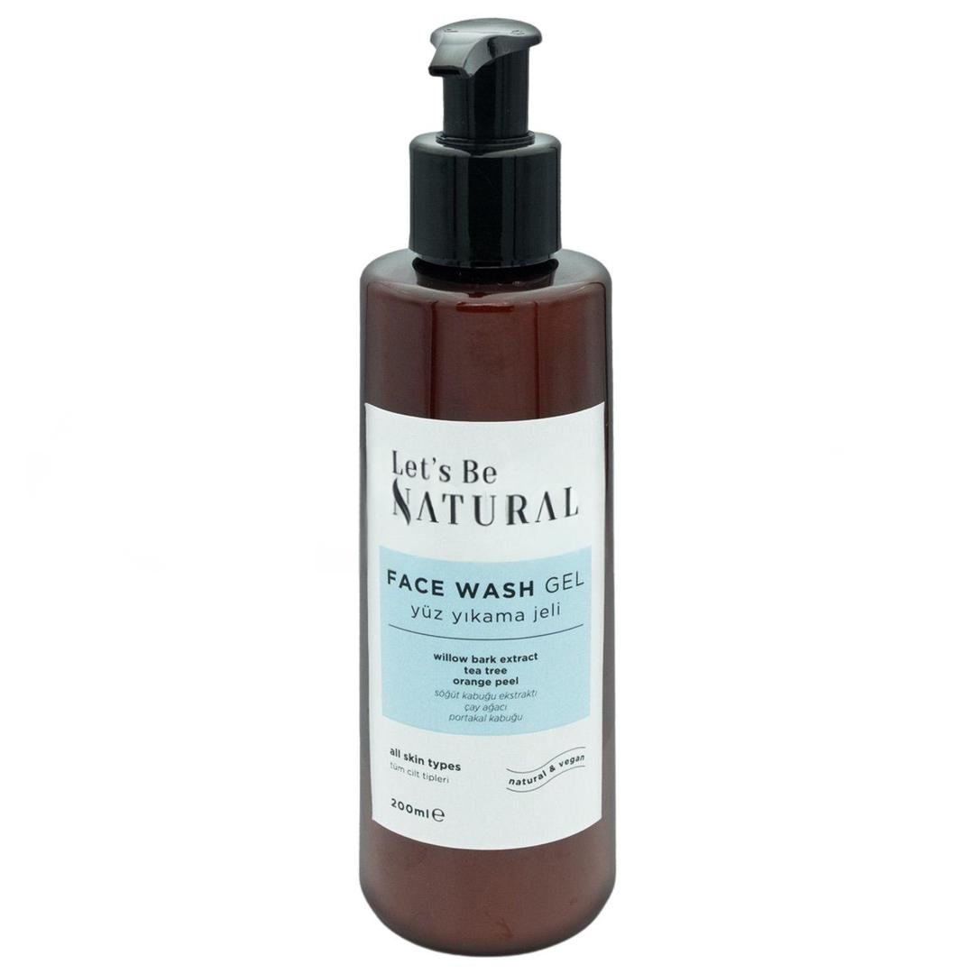 Let's Be Natural Yüz Yıkama Jeli Arındırıcı ve Pürüzsüzleştirici Kil ve Söğüt Kabuğu Ekstrakt 200 ml
