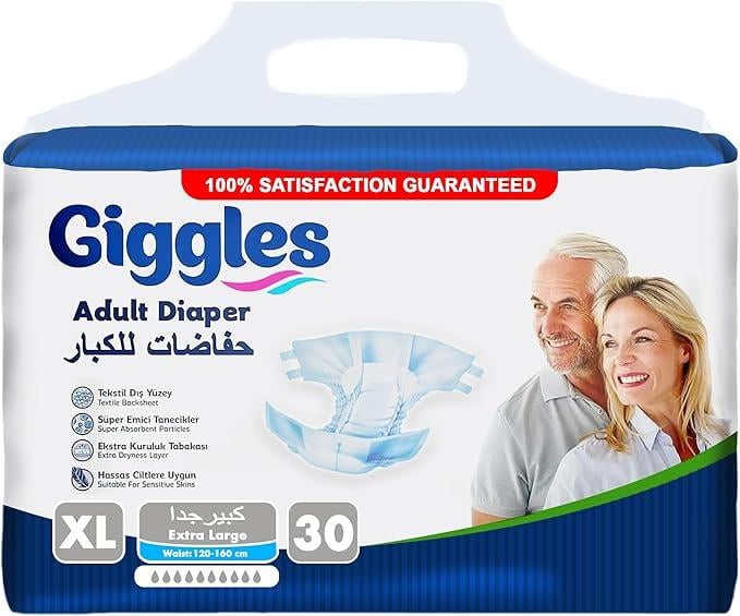 Giggles 30 Adet XL Yetişkin Hasta Bezi