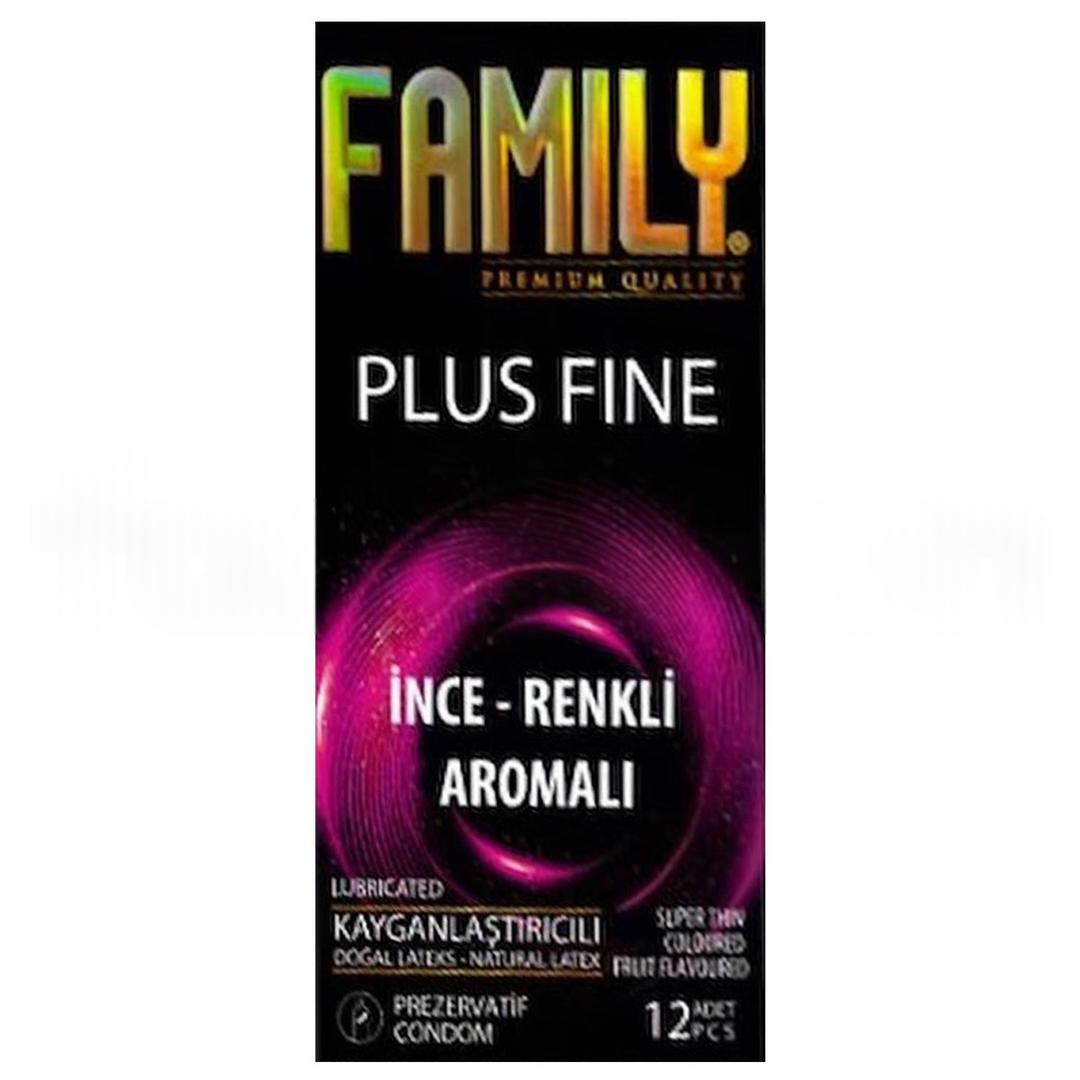 Family Prezervatif Kayganlaştırıcı İnce Renkli Aromalı 12'li