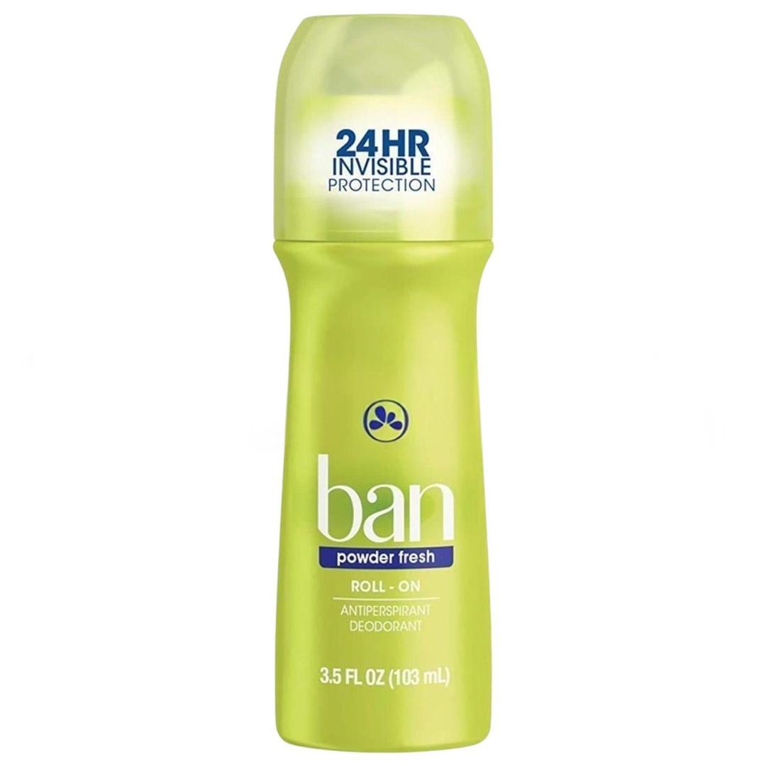 Ban Antiperspirant Deo Powder Fresh Roll-On 3.5 Oz 103 ml