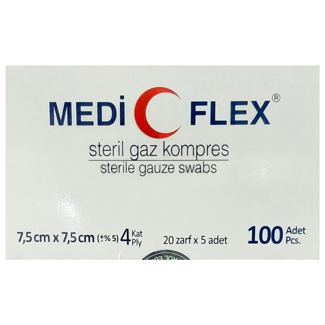 Mediteks Steril Gaz Kompres 7,5 x 7,5 4 Kat 100'lü