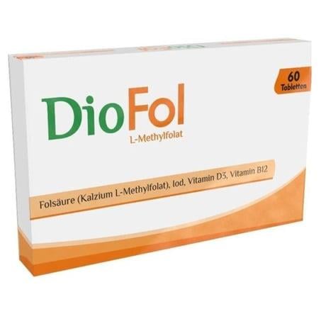 DIOFOL L-METHYLFOLAT 60 TABLET FOLİK ASİT VİTAMİN D3 VİTAMİN B12