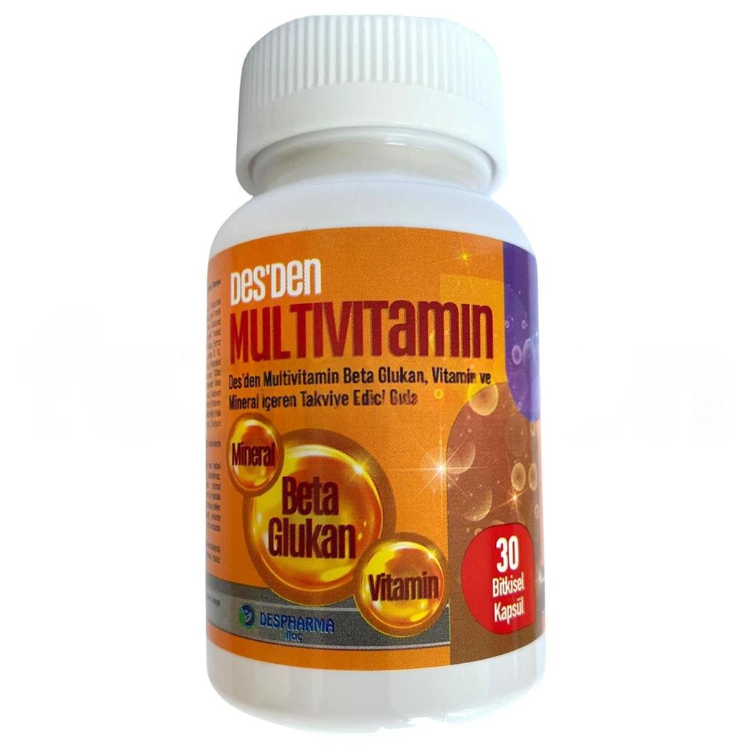 Des'den Multivitamin Bitkisel Kapsül 30'lu