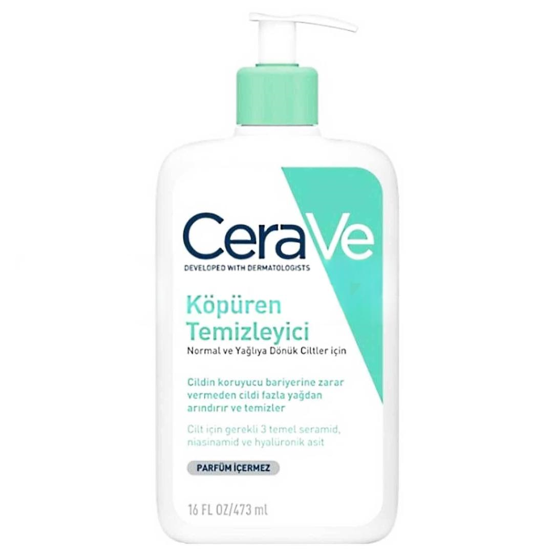 Cerave Normal Ve Yağlı Ciltler İçin Köpüren Temizleyici 473 ml - 200 TL İndirim Etiketli