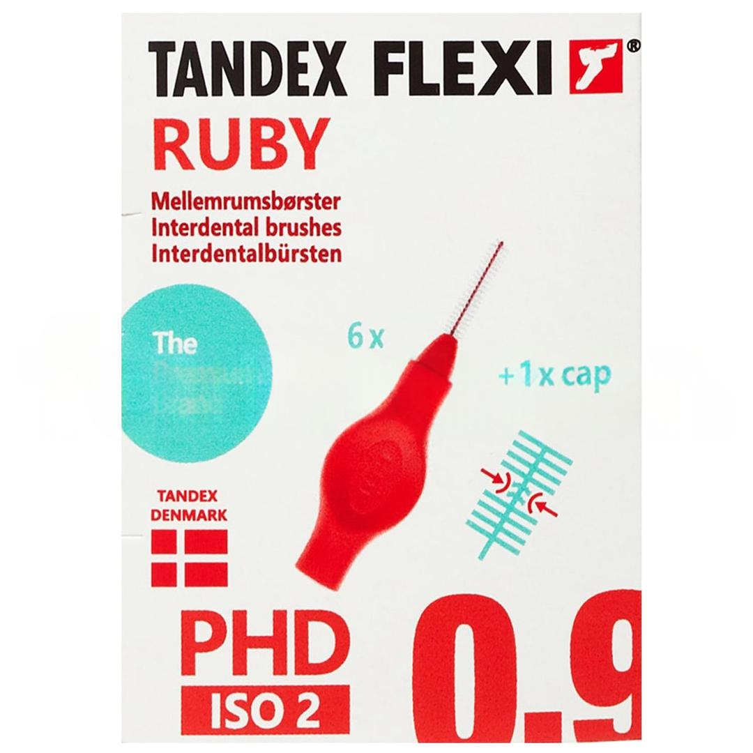 Tandex Flexi Diş Arayüz Fırçası Ruby 0,9 mm 6'lı