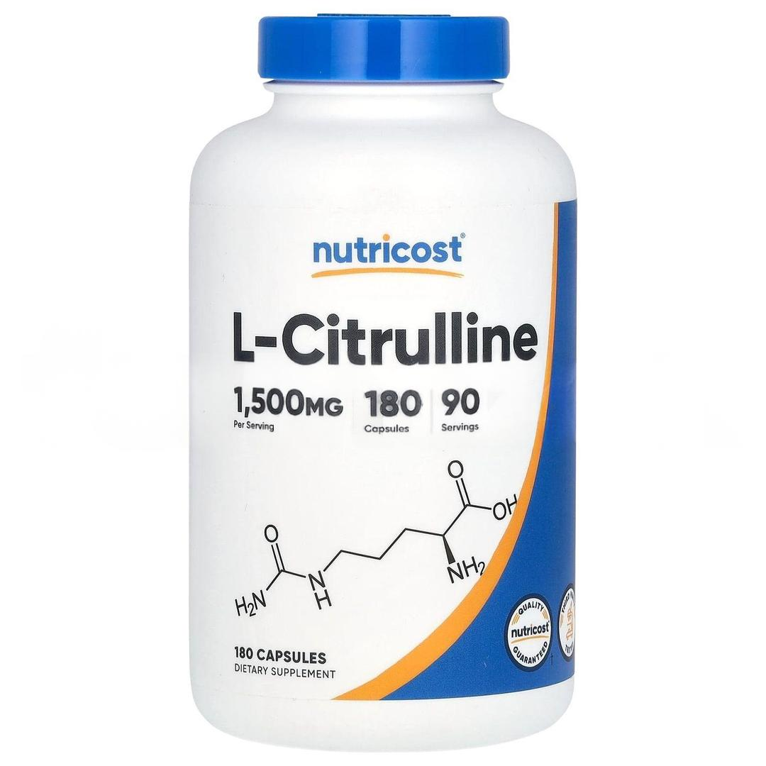 Nutricost L- Citrulline 1500 mg 180 Capsules - İthal