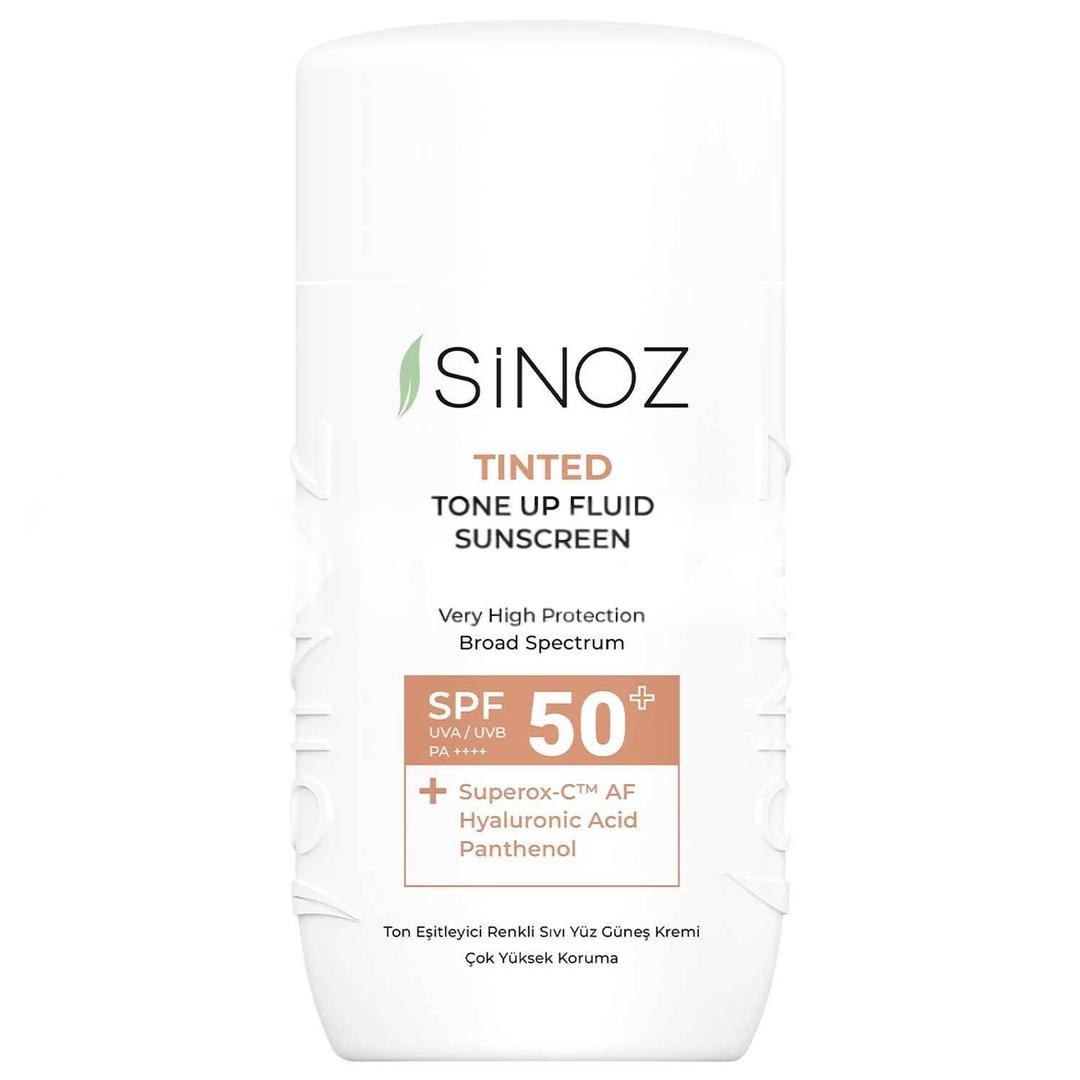 Sinoz Tinted Sıvı Yüz Güneş Kremi Yeni Nesil Güneş Filtreleri İle Hibrit Formül SPF50 50 ml