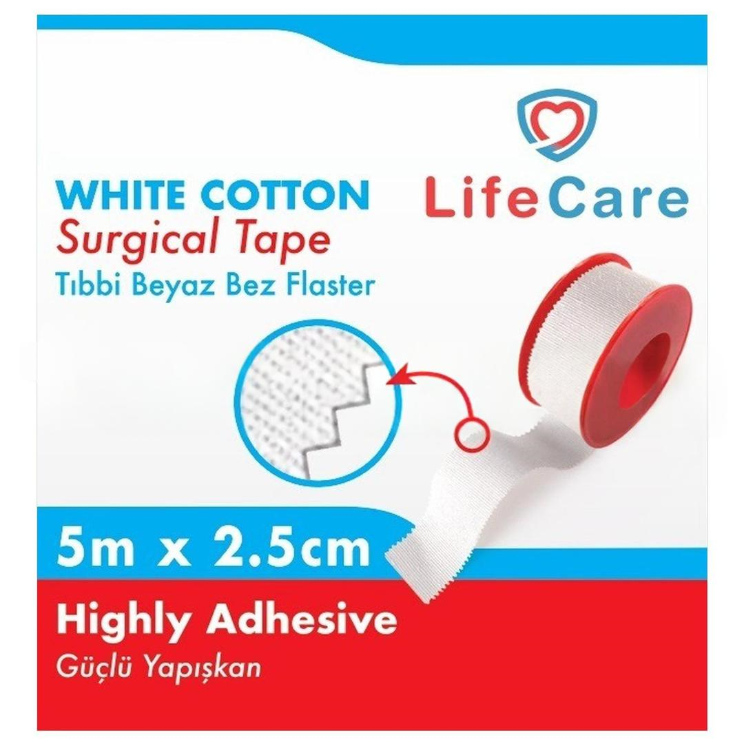 Life Care Beyaz Bez Flaster 2.5cm x 5m