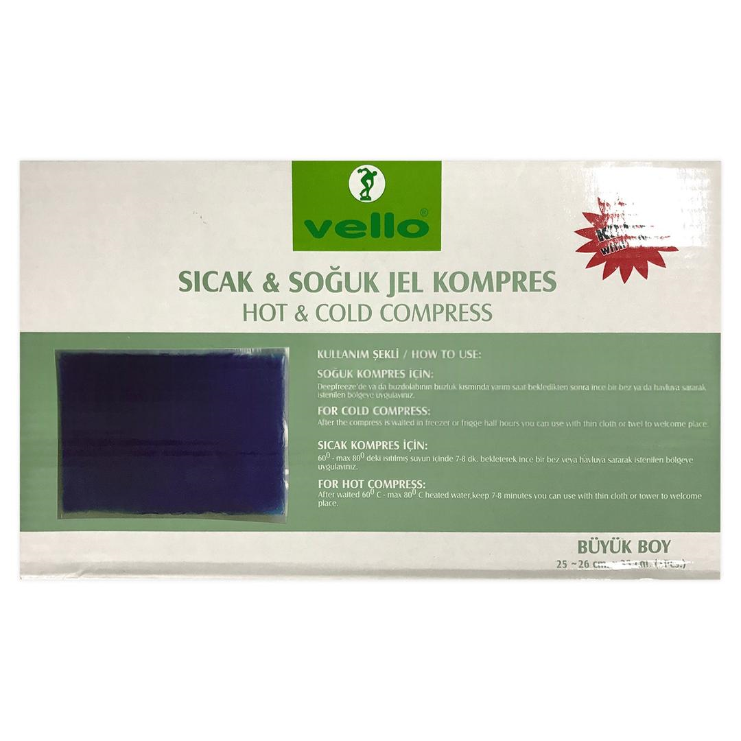 Vello Sıcak & Soğuk Jel Kompres Büyük Boy (26x35 cm)