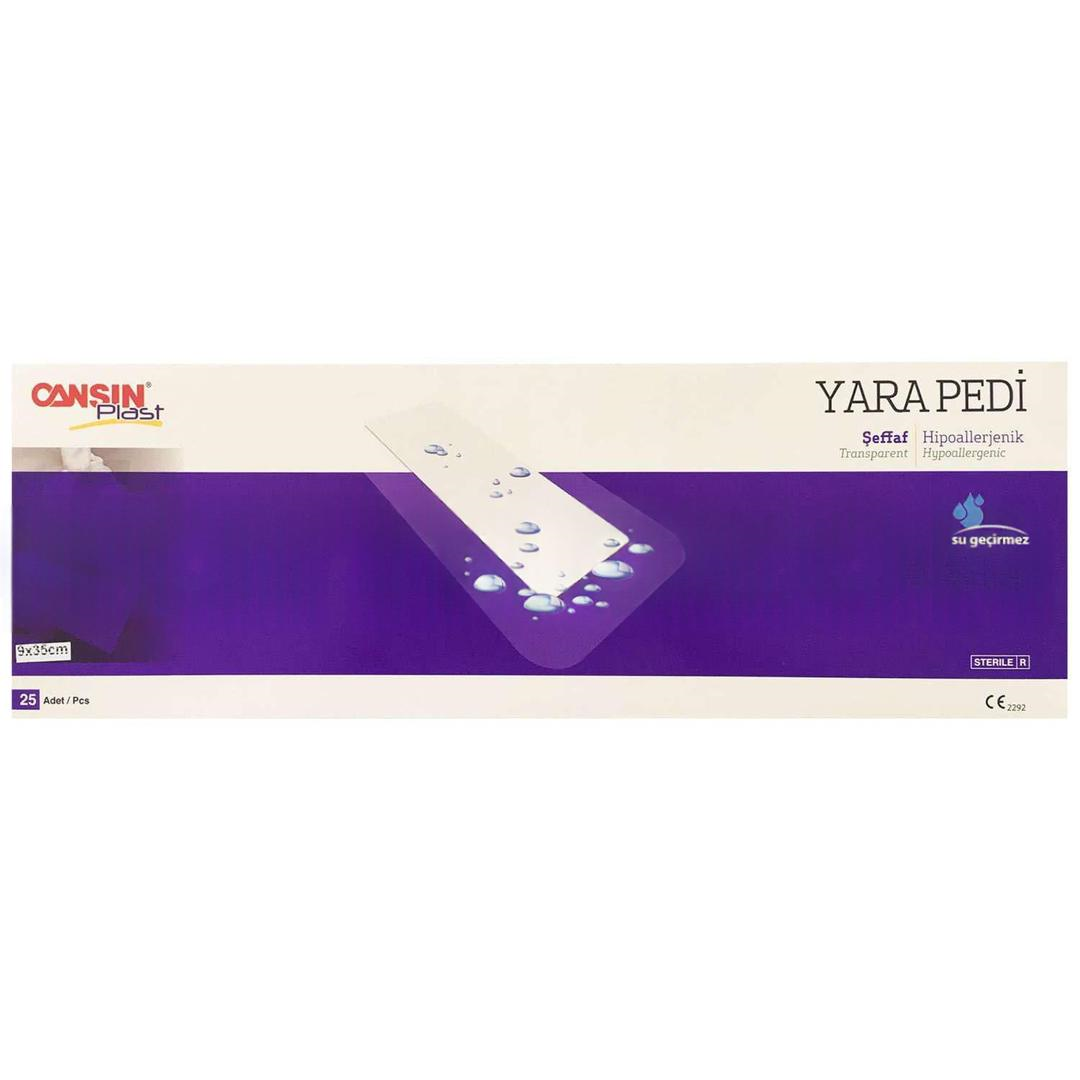 Cansın Plast Şeffaf Yara Pedi 9x35 cm 25'li
