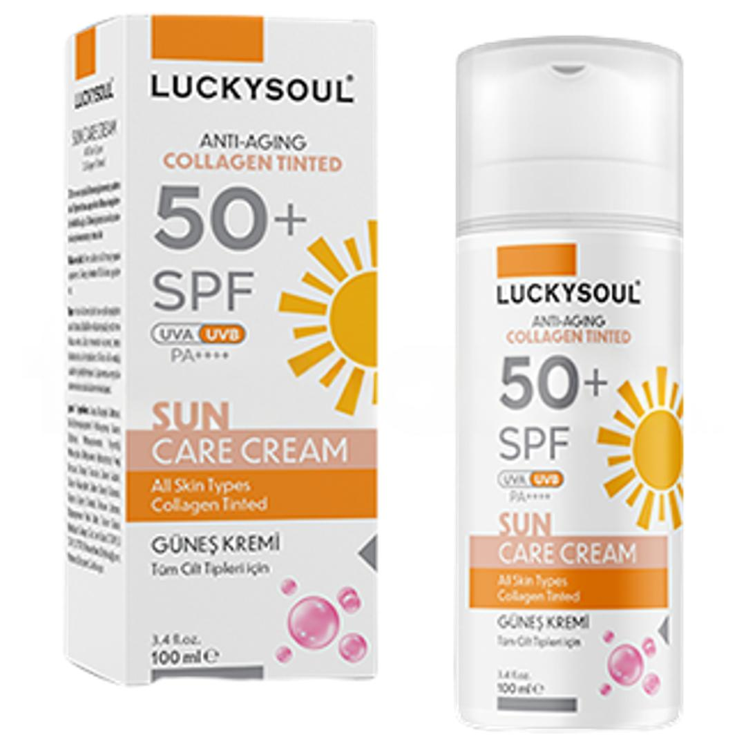 Luckysoul Anti Aging Collegen Tinted Güneş Kremi SPF50+ 100 ml