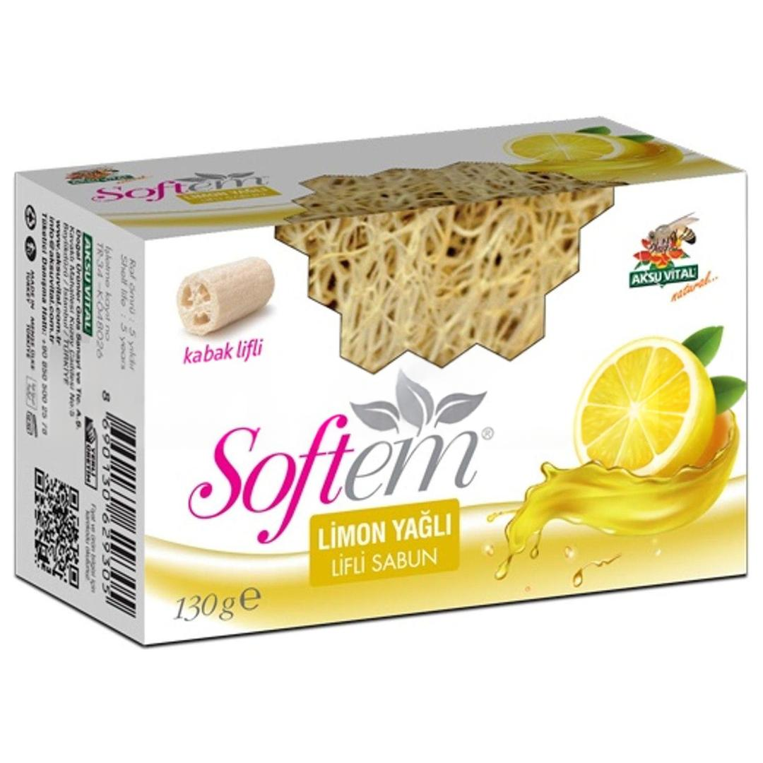 Softem Limon Yağlı Kabak Lifli Sabun 130 gr