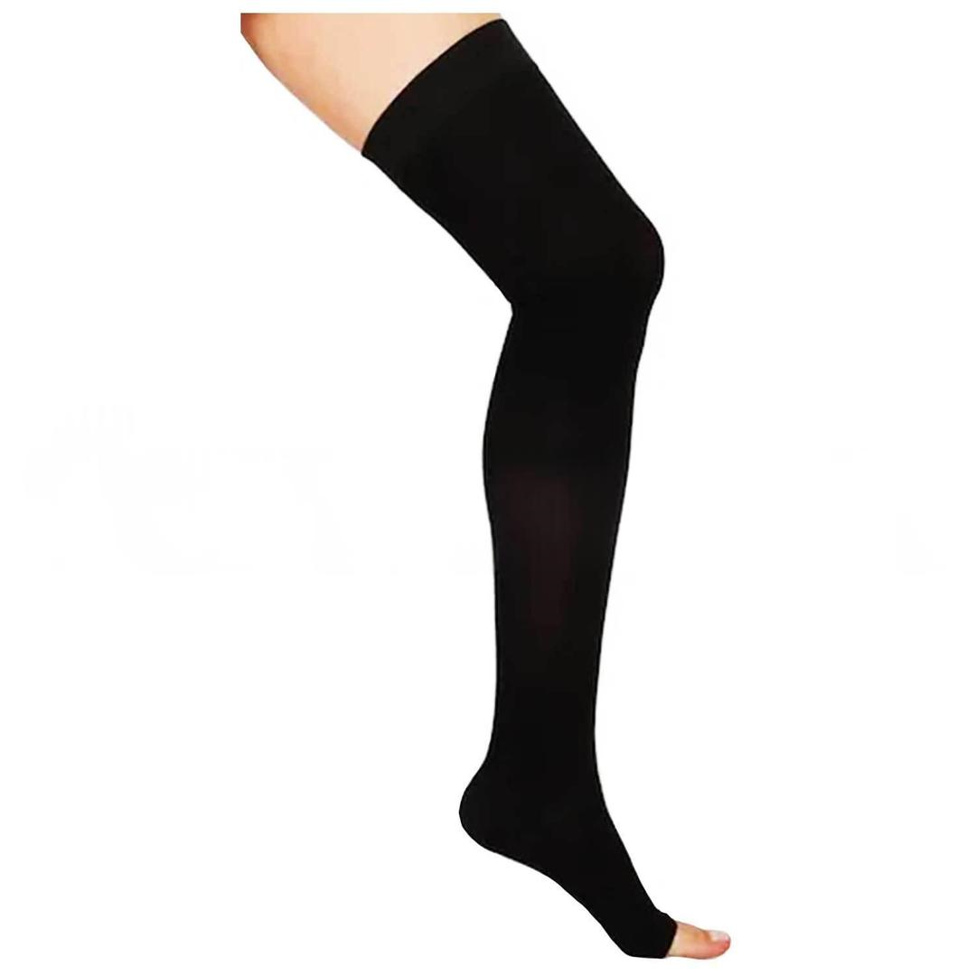Varimed 7130 CCL1 Dizüstü Açık Burun Siyah Varis Çorabı No: 5