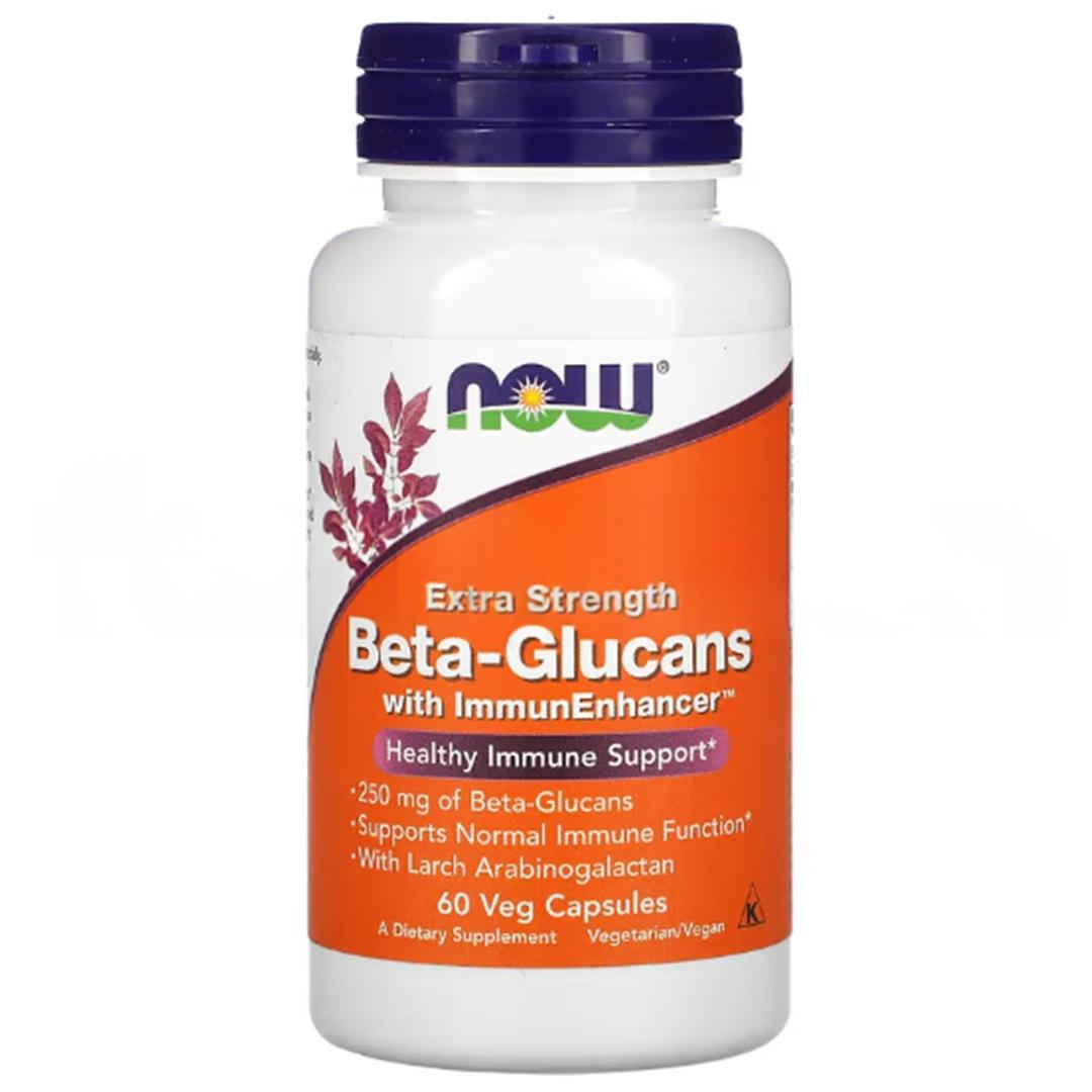 Now Foods Beta Glucans With Immunenhancer Extra Strength 250 mg 60 Veg Capsules - İthal