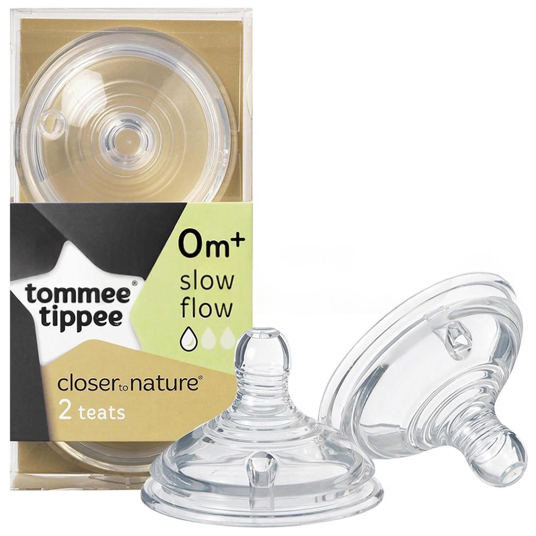 Tommee Tippee Closer To Nature 0 Ay+ Yavaş Akışlı Biberon Emziği 2'li
