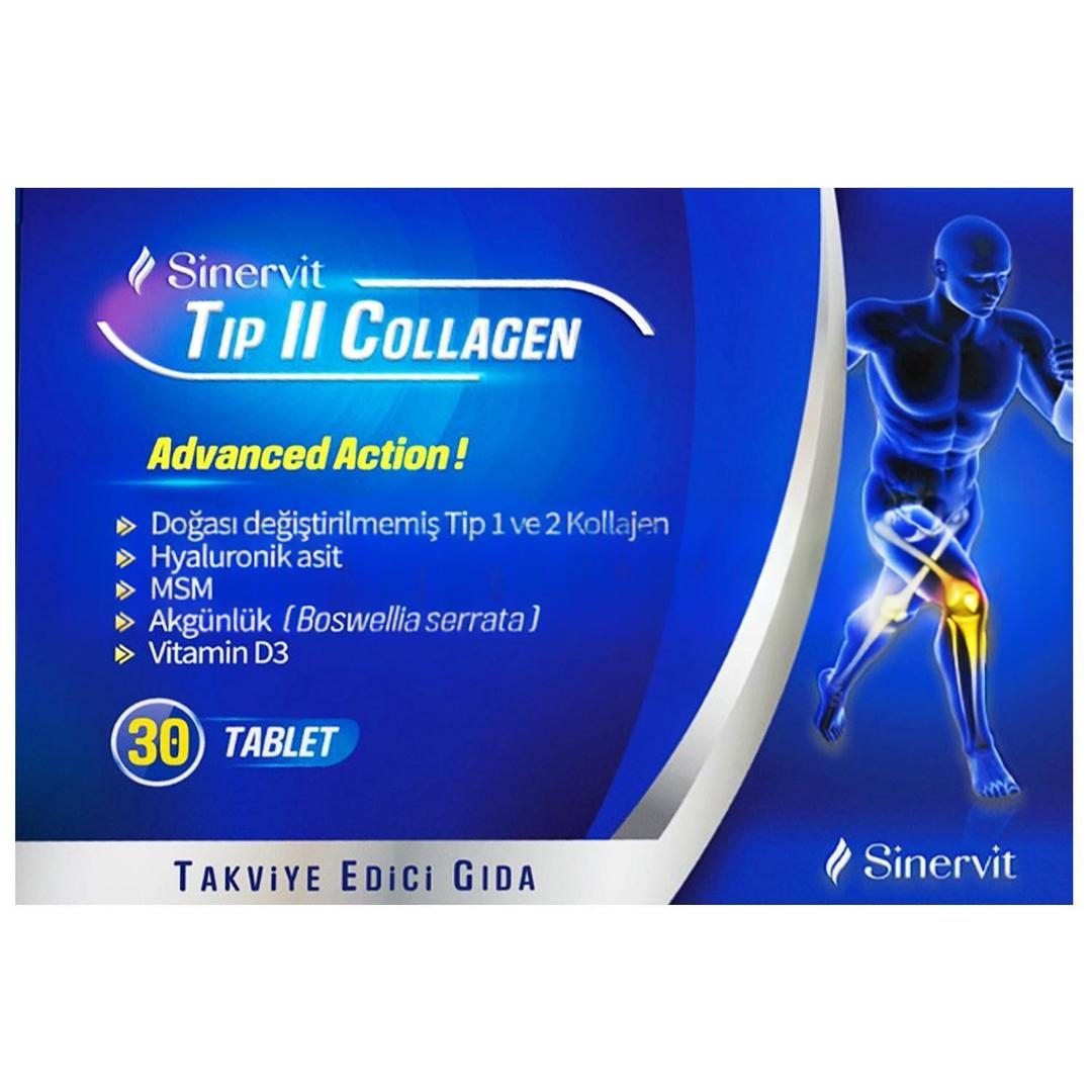 Sinervit Tip II Collagen 30 Tablet