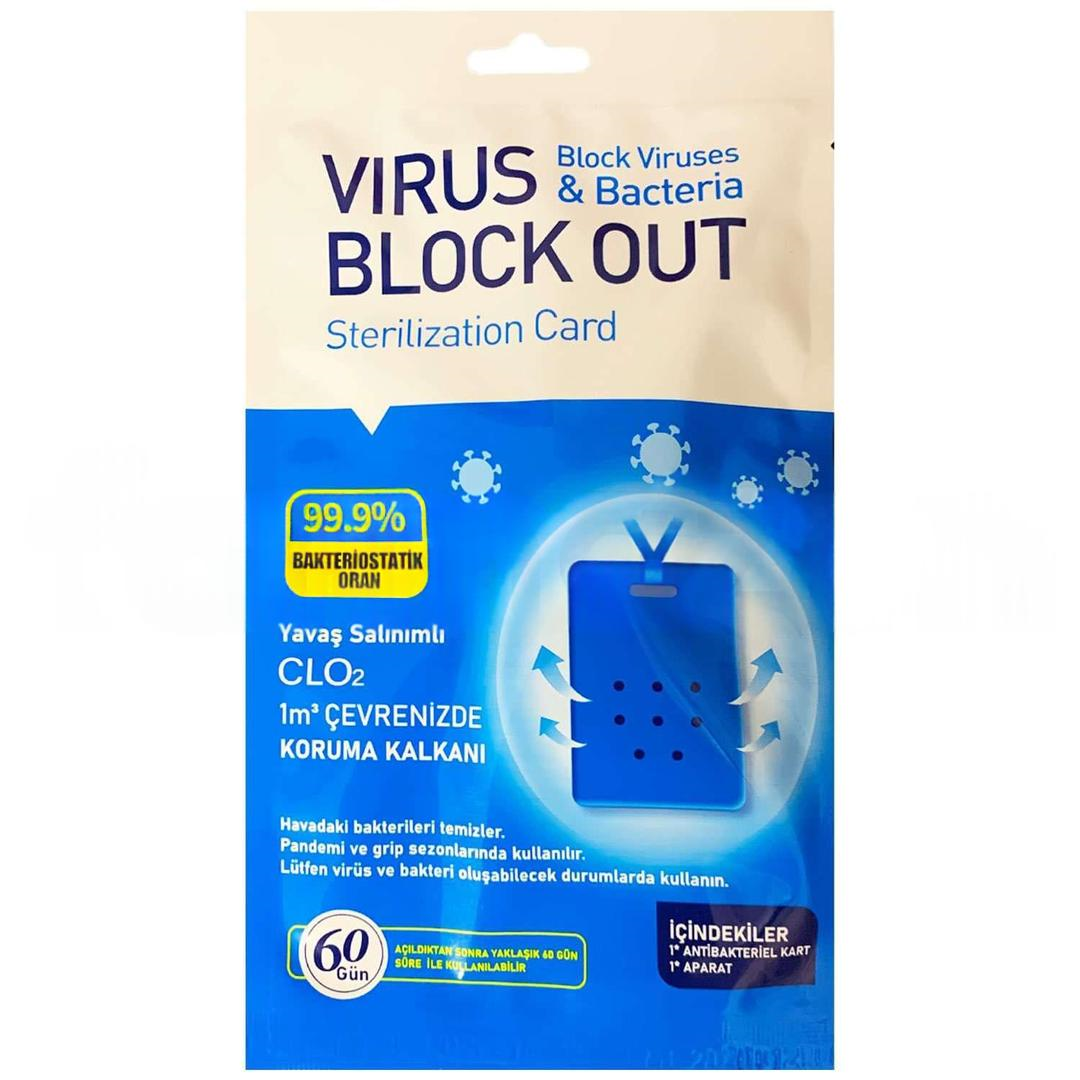 Virus Block Out Virus ve Bakteri Önleyici Dezenfektan Kart