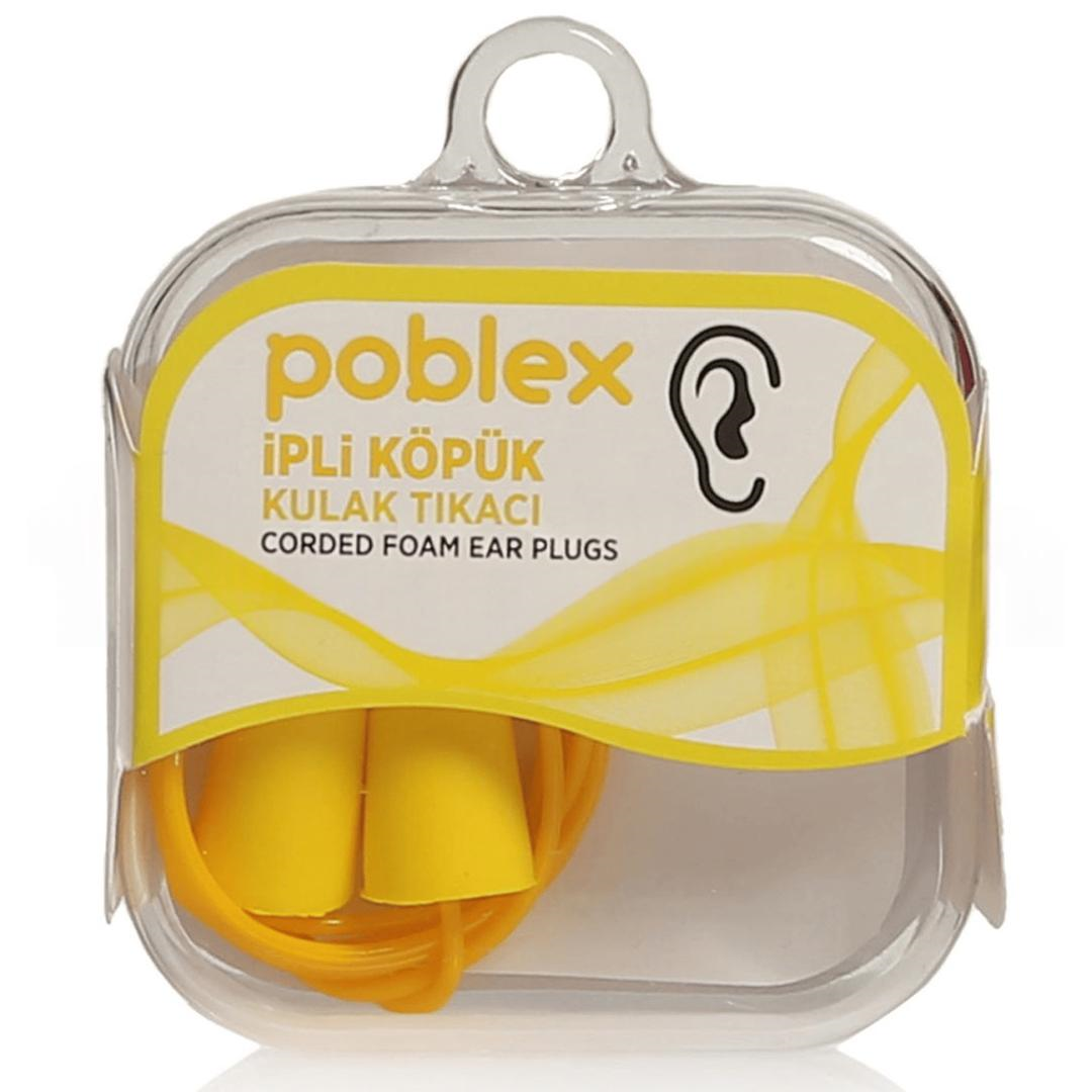 Poblex İpli Köpük Kulak Tıkacı