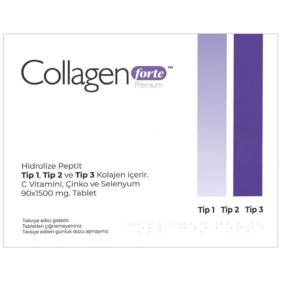 Collagen Forte Kolajen & Probiyotik 1500 mg 90 Tablet