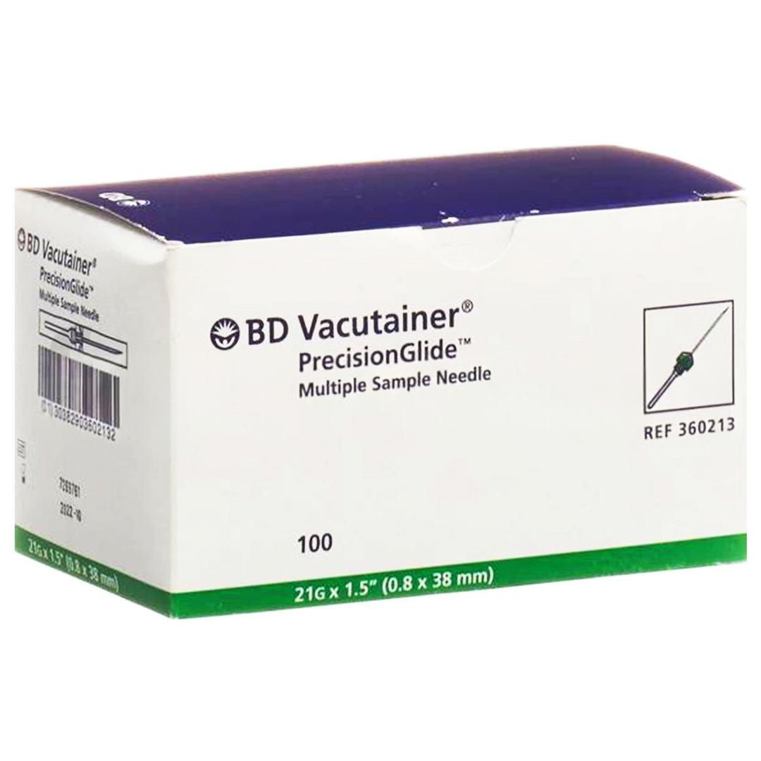 BD Vacutanier Kan Alma İğnesi 21G x 1.5 0,8 x 38 mm Yeşil 100'lü