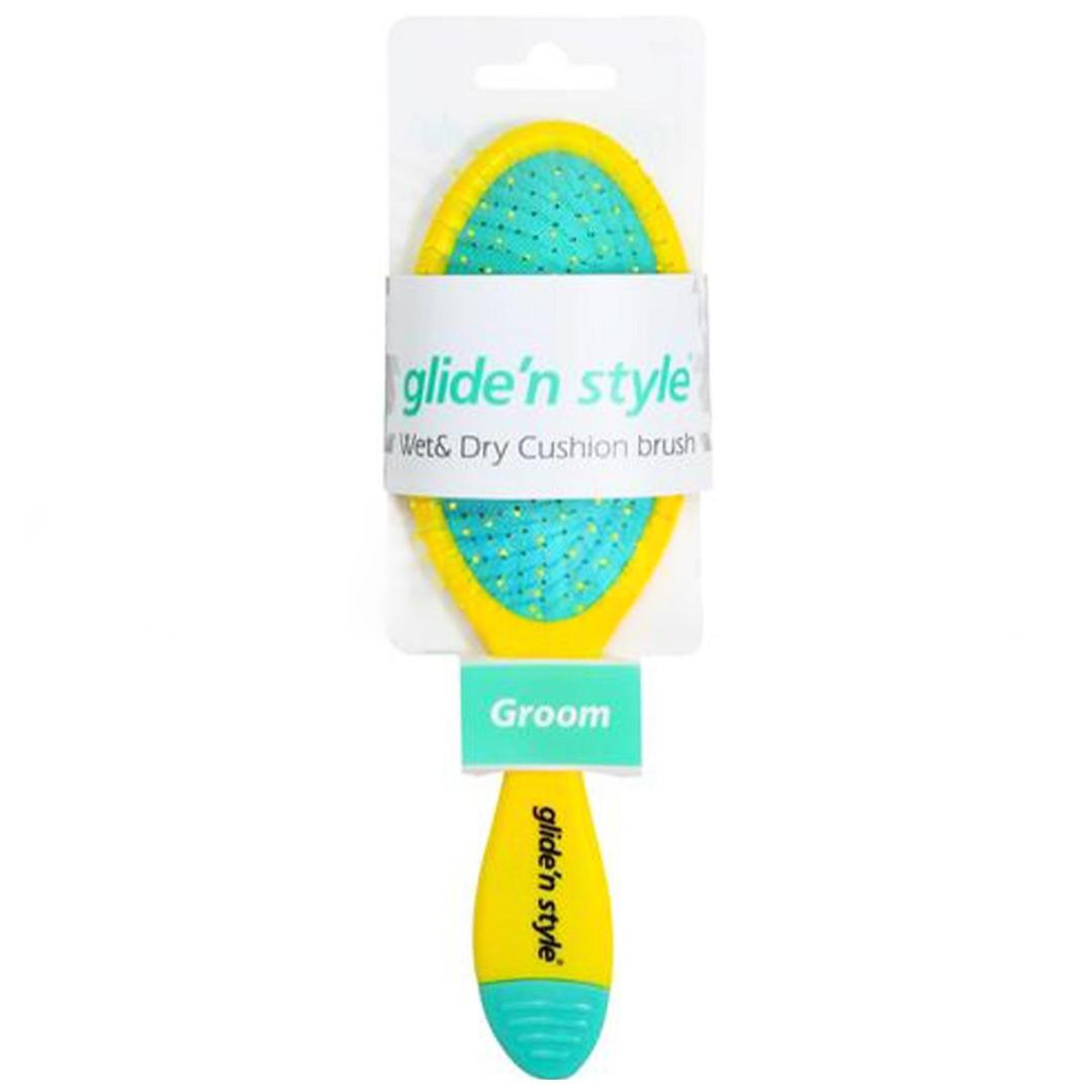 Glide'N Style Islak Kuru Açma Tarama Fırçası Sarı