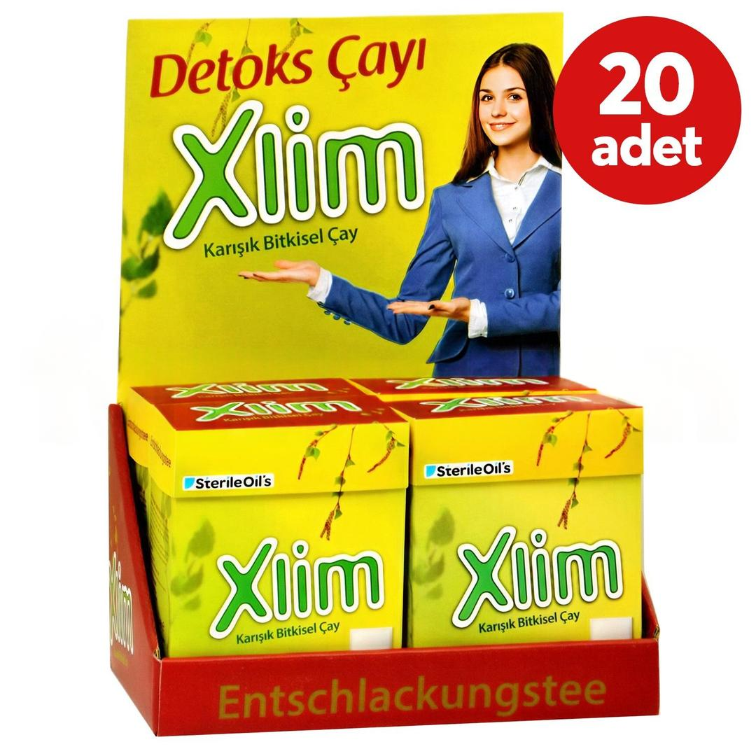 Xlim Entschlackungstee Alman Detox Çayı 20 Kutu - Stant Hediyeli