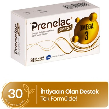PRENELAC OMEGA 30 SOFT JEL KAPSUL
