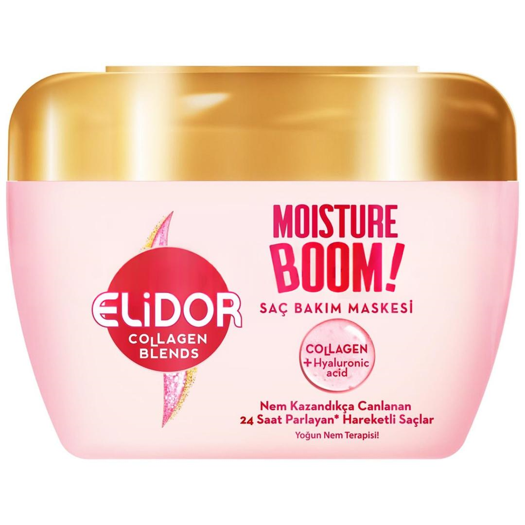 Elidor Collagen Blends Moisture Boom Saç Bakım Maskesi 160 ml