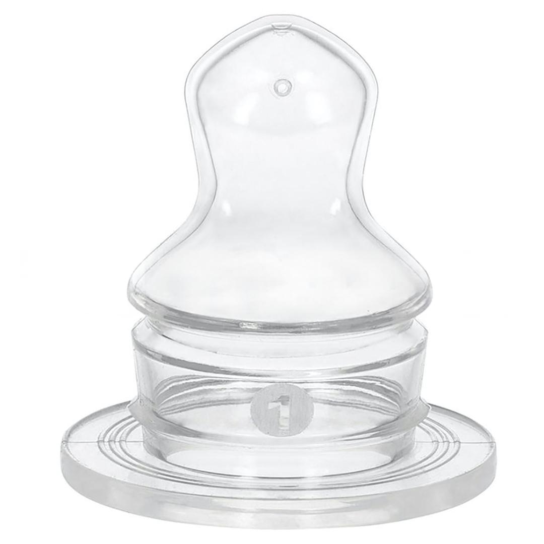 Wee Baby 875 Silikon Damaklı Biberon Emziği Az Akış No: 1