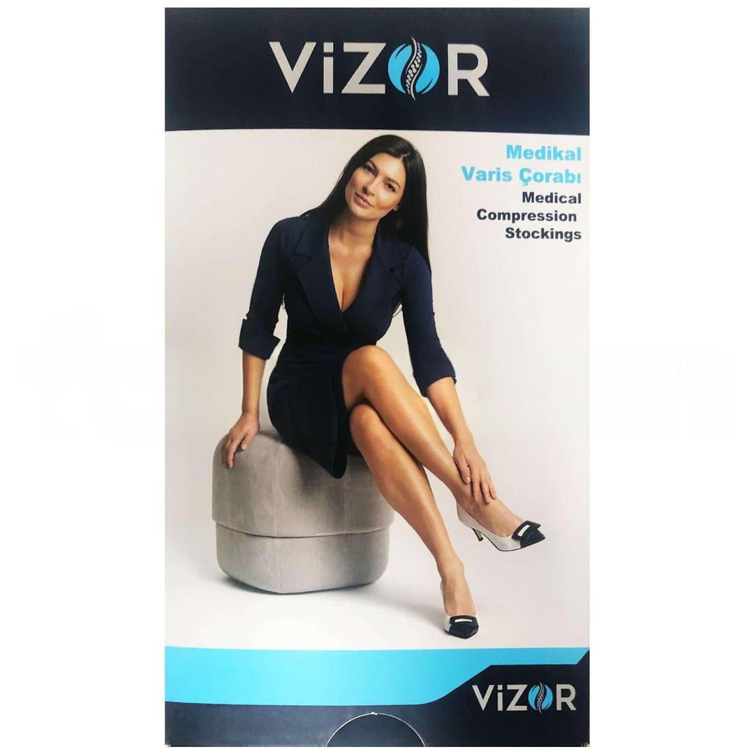 Vizor CCL2 Külotlu Burun Açık Varis Çorabı No: 5