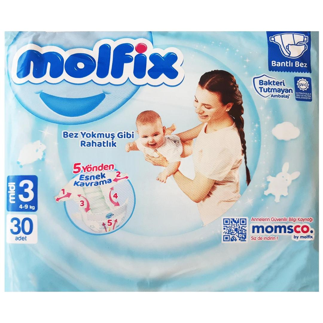 Molfix No:3 İkiz Paket Midi 4.9 kg 30'lu