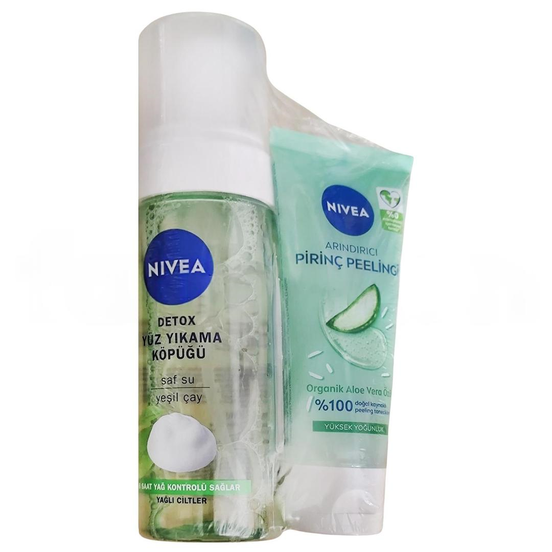 Nivea Yüz Yıkama Köpüğü 150 ml + Pirinç Yüz Peelingi 75 ml Yüz Bakım Seti