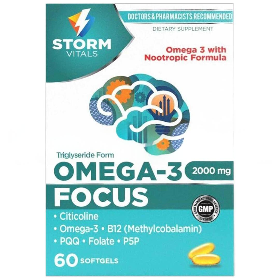 Storm Vitals Omega 3 Focus Sitikolin 60 Softjel
