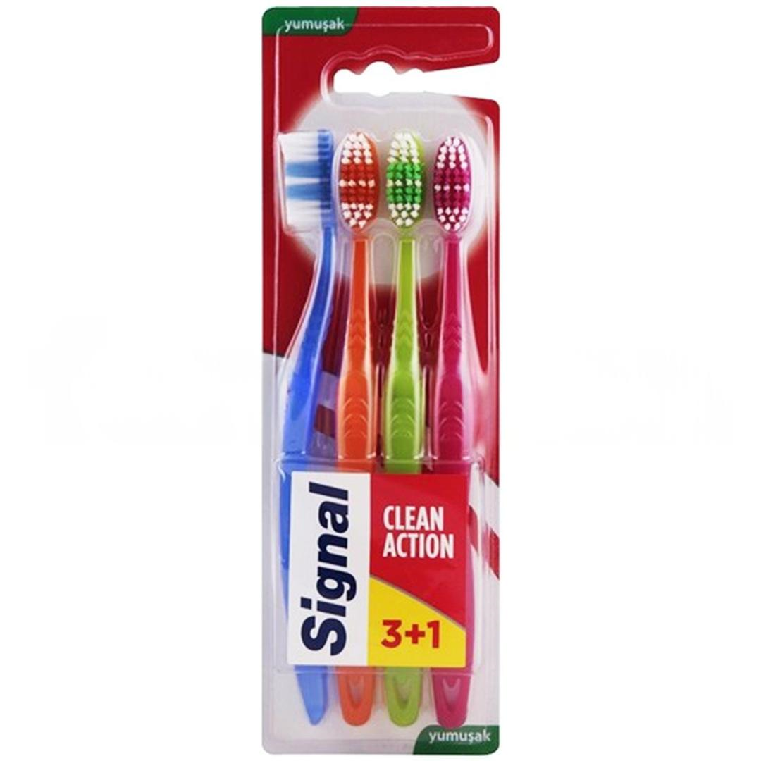 Signal Clean Action Diş Fırçası 4'lü