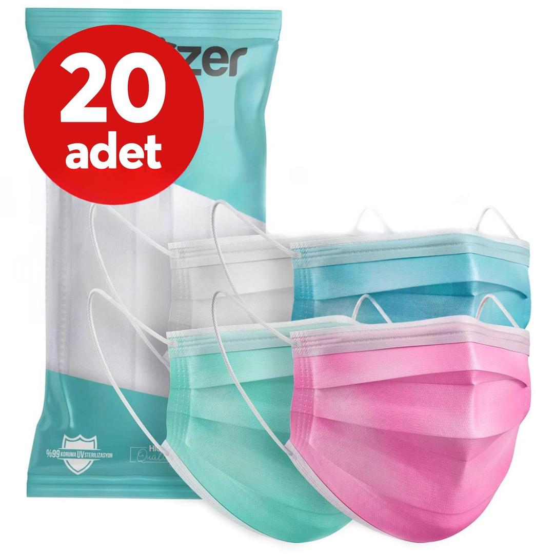 Medizer 3 Katlı Meltblown Hastane Serisi Cerrahi Maske Telli 10'lu - 20 Adet