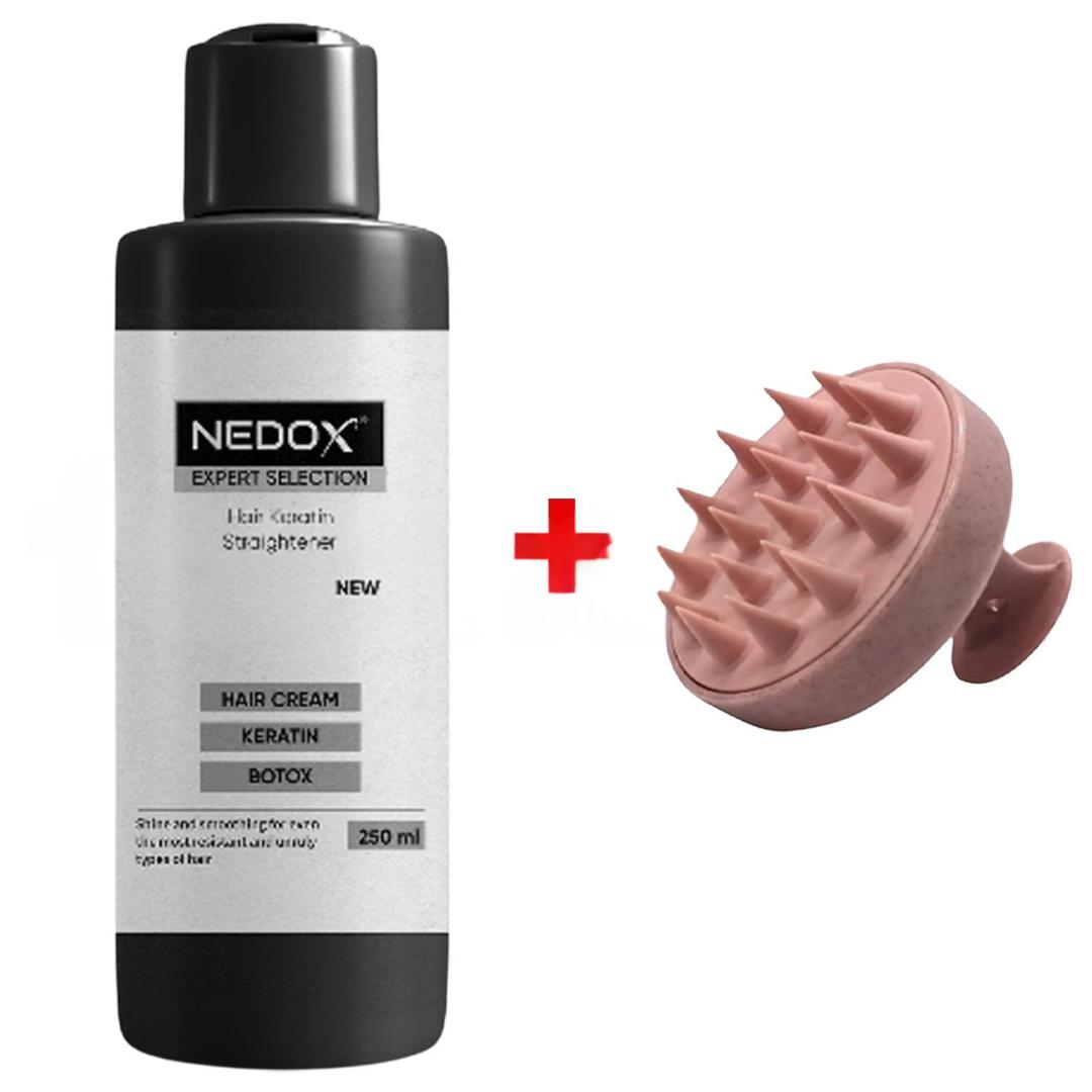 Nedox Saç Düzleştirici Şekillendirici Keratin Botoks Krem 250 ml + Saç Masaj Tarağı