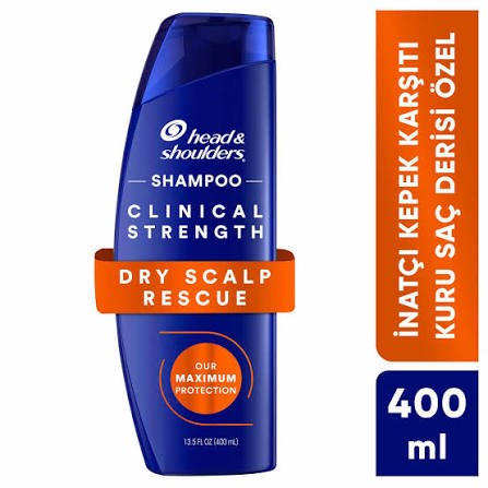 HEAD SHOULDERS CLINICAL STRENGTH DRY SCALP RESCUE KURU SAÇ DERİSİ ÖZEL 400ML