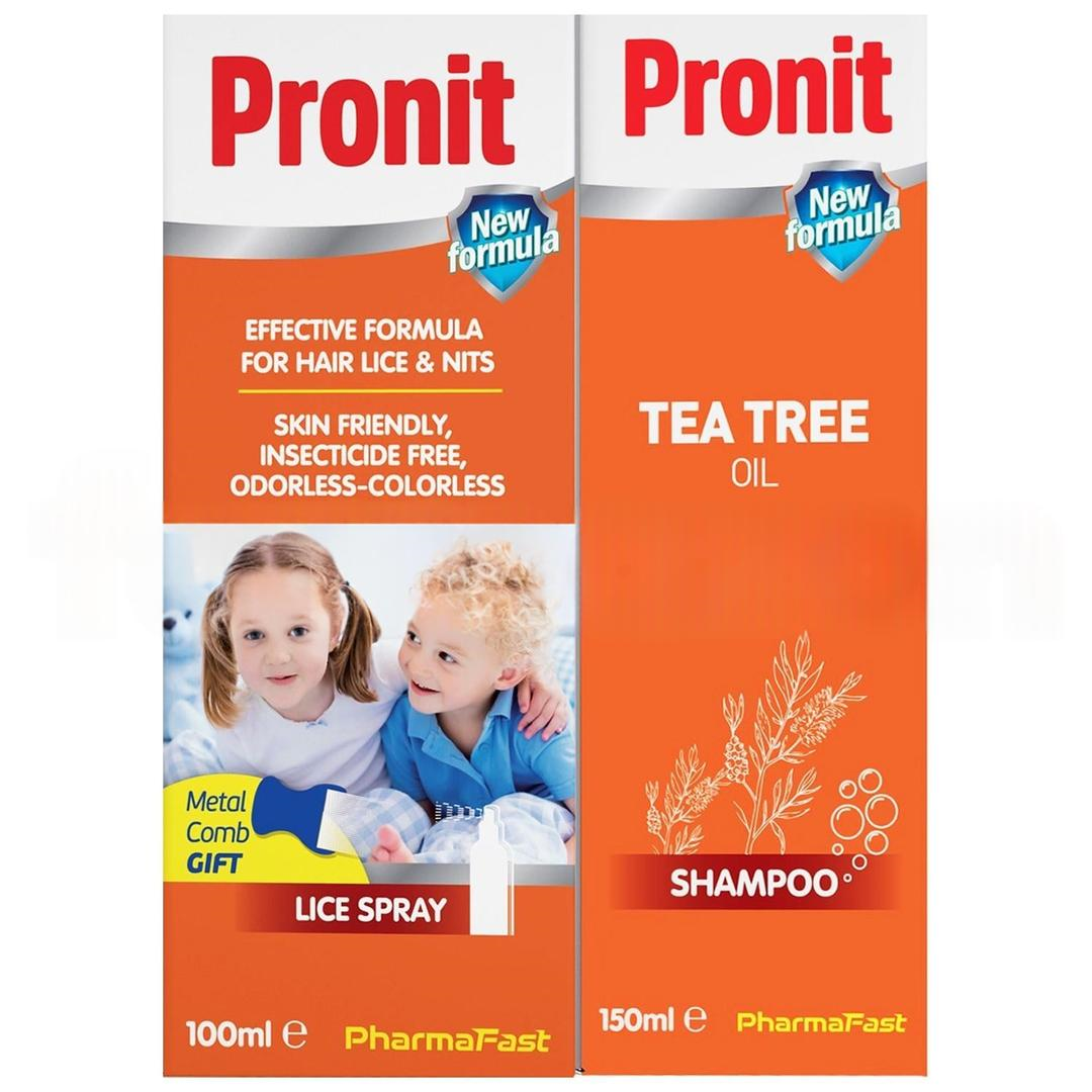 Pronit Bit Spreyi 100 ml + Şampuan 150 ml - Çelik Tarak Hediyeli