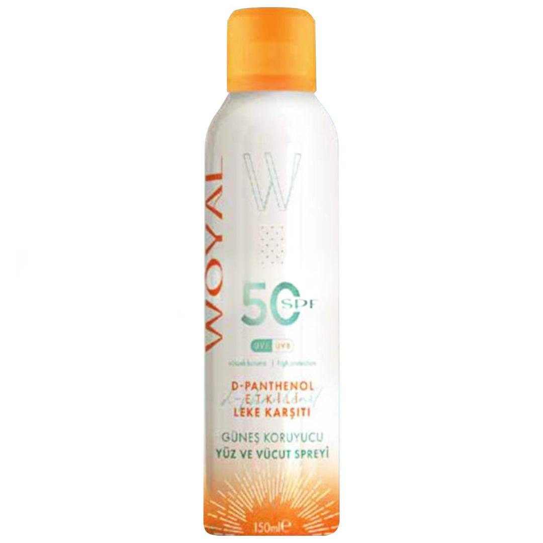 Woyal D Pantol Etkili Leke Karşıtı Sprey SPF50 150 ml