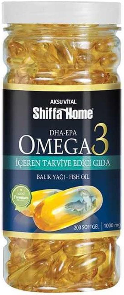 Shiffa Home Omega-3 1000 mg 200 Kapsül Balık Yağı