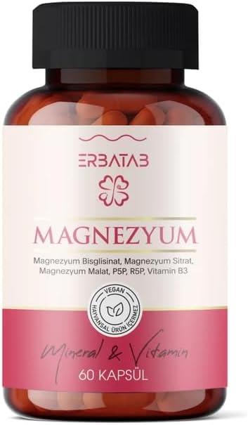 Erbatab Magnezyum 60 Kapsül