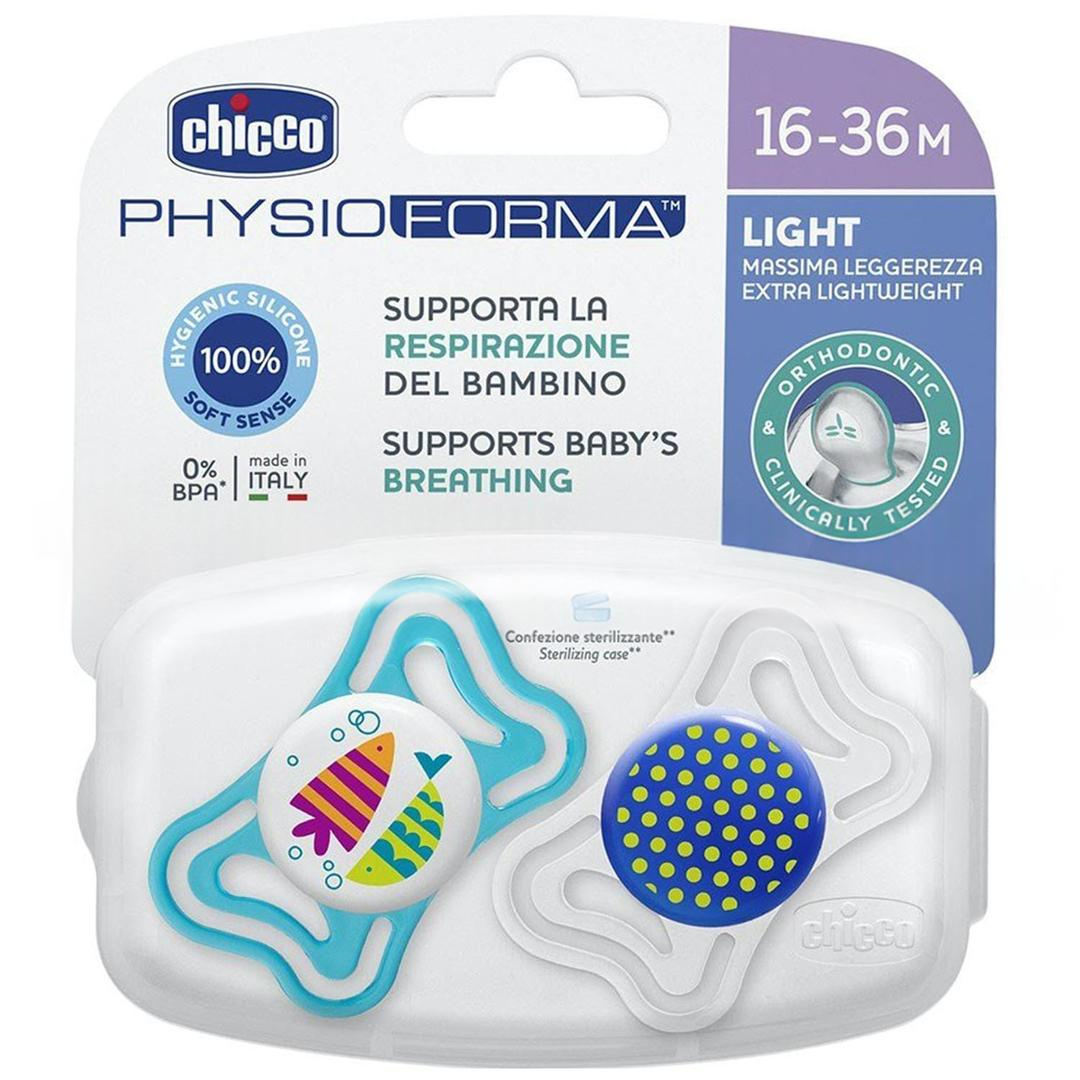 Chicco Pyhsioforma Light Silikon Emzik 16-36 Ay 2'li - Erkek