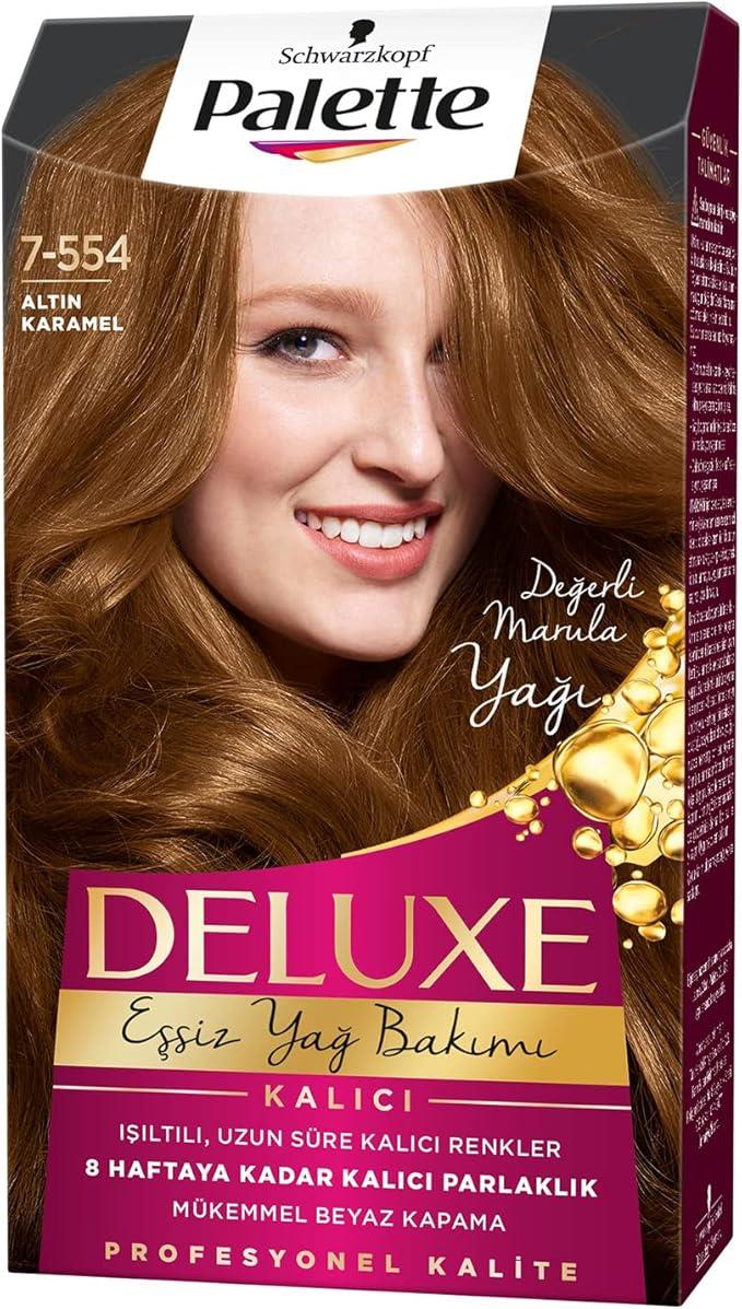 Schwarzkopf Palette Deluxe No:7-554 Altın Karamel Saç Boyası